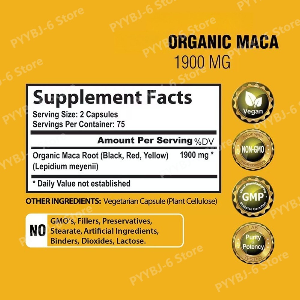 유기농 마카 뿌리 캡슐 1900mg 3색 블렌드 레드  - Herbal Queen 리뷰 및 가격