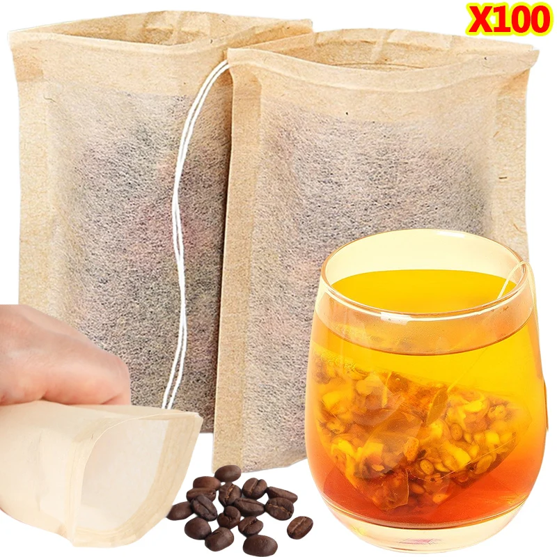 Drawstring 필터와 100Pcs 티백 커피 콩  - Herbal Wellness Products 리뷰 및 가격