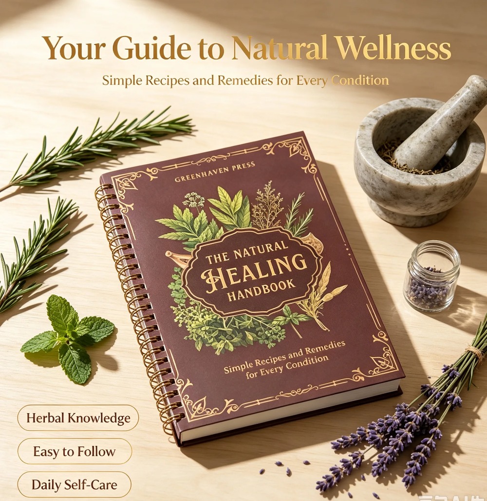 자연 치유 핸드북 천연 허브 요법 가이드북 가정 건강  - Herbal Wellness Recipes 리뷰 및 가격